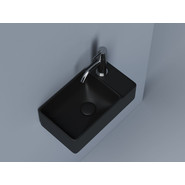 Раковина подвесная Ceramicanova Element 40 см R CN5045MB, чёрный матовый - фото 4