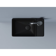 Раковина подвесная Ceramicanova Element 40 см R CN5045MB, чёрный матовый - фото 5