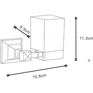 Стакан для зубных щеток Azario Altre AZ-96006B, цвет чёрный матовый - фото 2