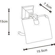 Держатель для туалетной бумаги Azario Altre AZ-96010B, цвет чёрный матовый - фото 2