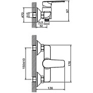 Смеситель для душа Haiba HB20563 - фото 2