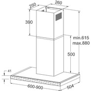 Вытяжка Korting KHC 6989 GW (белое стекло) - фото 4