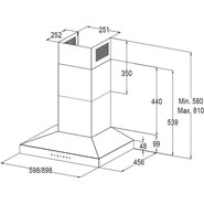Вытяжка Korting KHC 9831 XGN (чёрное стекло) - фото 2