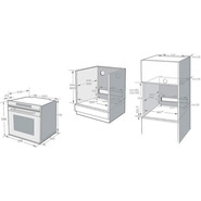 Встраиваемый электрический духовой шкаф Korting OKB 1351 GSCW - фото 3