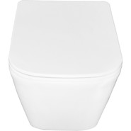 Унитаз подвесной безободковый Azario Hugo AZ-3103 с тонкой крышкой микролифт - фото 6