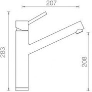 Смеситель для кухни Schock ALTOS 710398, нержавеющая сталь - фото 2