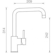 Смеситель для кухни Schock FONOS 710402, хром - фото 2