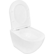 Унитаз подвесной безободковый Azario Trevi AZ-0093UQ3 с тонкой крышкой микролифт (Система смыва торнадо) - фото 3