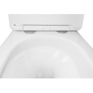 Унитаз подвесной безободковый Azario Trevi AZ-0093UQ3 с тонкой крышкой микролифт (Система смыва торнадо) - фото 5