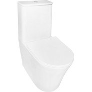 Унитаз-компакт безободковый Azario Anteo Round AZ-1219A с тонкой крышкой микролифт - фото 2