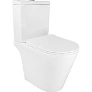 Унитаз-компакт безободковый Azario Flin AZ-1363C с тонкой крышкой микролифт - фото 2