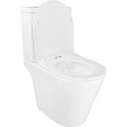 Унитаз-компакт безободковый Azario Flin AZ-1363C с тонкой крышкой микролифт - фото 3