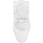 Унитаз-компакт безободковый Azario Flin AZ-1363C с тонкой крышкой микролифт - фото 5