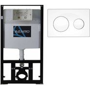 Инсталляция для подвесного унитаза Azario AZ-8010-1000 (кнопка смыва белая AZ-8200-0012) - фото 