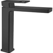 Душевой комплект Haiba: Душевая стойка HB24615-7 + смеситель для раковины высокий HB11615-7, цвет чёрный матовый - фото 2