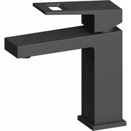 Душевой комплект Haiba: Душевая стойка HB24615-7 + смеситель для раковины HB10615-7, цвет чёрный матовый - фото 3