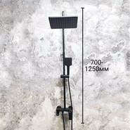 Душевой комплект Haiba: Душевая стойка HB24639-7 + смеситель для раковины HB10639-7, цвет чёрный матовый - фото 2