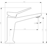 Душевой комплект Haiba: Душевая стойка HB24818-7 + смеситель для раковины HB10818-7, цвет чёрный матовый - фото 4