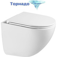 Унитаз подвесной Vincea Bien VT1-51T с тонкой крышкой микролифт (Система смыва торнадо) - фото 