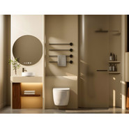 Унитаз подвесной безободковый Abber Bequem AC1100T с тонкой крышкой микролифт (Система смыва торнадо), Цвет производителя: белый - фото 3