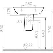 Полупьедестал Vitra S20 5281B003-7201 - фото 4