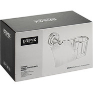 Держатель для туалетной бумаги с держателем для освежителя Brimix 94244, цвет бронза - фото 2