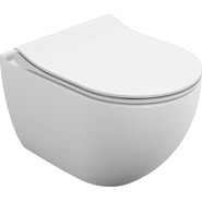 Унитаз подвесной безободковый Cersanit Brasko Smart Clean ON DPL EO Slim LP A64824 с тонкой крышкой микролифт - фото 