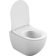 Унитаз подвесной безободковый Cersanit Brasko Smart Clean ON DPL EO Slim LP A64824 с тонкой крышкой микролифт - фото 5