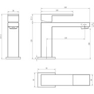 Смеситель для раковины Boheme Qubic 471-BR, бронза, Цвет производителя: бронза - фото 2