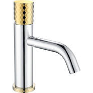 Смеситель для раковины Boheme Stick 121-CRG, gold chrome - фото 