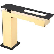 Смеситель для раковины Boheme Q 141-GB, чёрный/золото, Цвет производителя: чёрный, золото - фото 