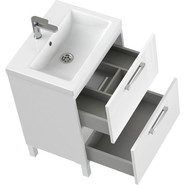 Тумба подвесная/напольная с раковиной Cersanit Melar 60 см 64128, белый - фото 5