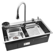 Кухонная мойка Gerhans K37545 1 мм, нержавеющая сталь (НОВИНКА 2024), Цвет производителя: нержавеющая сталь - фото 2