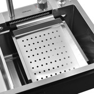 Кухонная мойка Gerhans K37545 1 мм, нержавеющая сталь (НОВИНКА 2024), Цвет производителя: нержавеющая сталь - фото 5