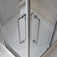 Душевое ограждение 90x90 см Cezares Relax-304-A-2-90-C-GM, оружейная сталь/прозрачное - фото 4