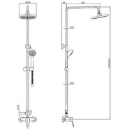 Душевая стойка BRAVAT ECO F9111147C-A-RUS - фото 2