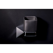 Стакан для зубных щеток Boheme New Venturo 10314-CR-B, black chrome, Цвет производителя: black chrome - фото 2