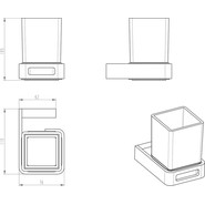 Стакан для зубных щеток Boheme Q 10944-CR, chrome, Цвет производителя: chrome - фото 2