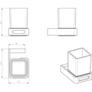 Стакан для зубных щеток Boheme Q 10944-MG, matt gold, Цвет производителя: matt gold - фото 2