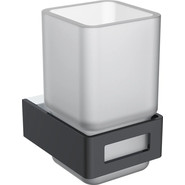 Стакан для зубных щеток Boheme Q 10944-CR-B, black chrome, Цвет производителя: black chrome - фото 