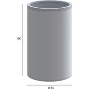 Стакан для зубных щеток Boheme Uno 10982-NB, nickel brush, Цвет производителя: nickel brush - фото 2