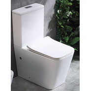 Унитаз-компакт CeramaLux Rimless K2170-1 с крышкой микролифт - фото 6