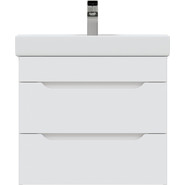 Тумба подвесная с раковиной Mirsant Soho Quadro 60 см - фото 3