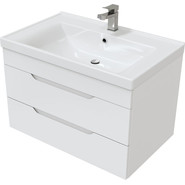 Тумба подвесная с раковиной Mirsant Soho Quadro 80 см - фото 