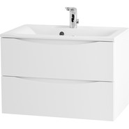 Тумба подвесная с раковиной BelBagno MARINO-650-2C-SO-BL-P 65 см, Bianco Lucido - фото 5