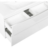 Тумба подвесная с раковиной BelBagno MARINO-H60-1000-2C-SO-BL-P 100 см, Bianco Lucido - фото 6