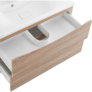 Тумба подвесная с раковиной BelBagno MARINO-1000-2C-SO-WO-P 100 см, Rovere Bianco - фото 6