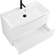Тумба подвесная с раковиной BelBagno MARINO-800-2C-SO-BL-P 80 см, Bianco Lucido - фото 3