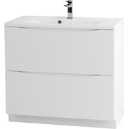 Тумба напольная с раковиной BelBagno MARINO-800-2C-PIA-BL-P 80 см, белый - фото 2
