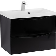 Тумба подвесная с раковиной BelBagno MARINO-600-2C-SO-NL-P 60 см, Nero Lucido - фото 2